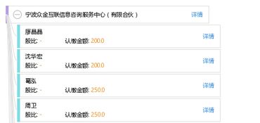 宁波众金互联信息咨询服务中心（有限合伙）信息咨询服务详解